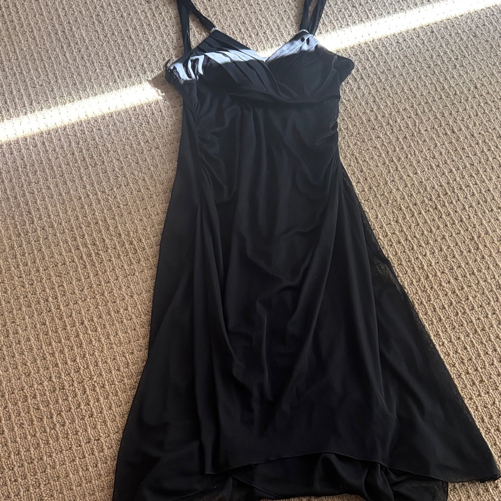 Scarlett Nite Black Dress with Silver Highlights